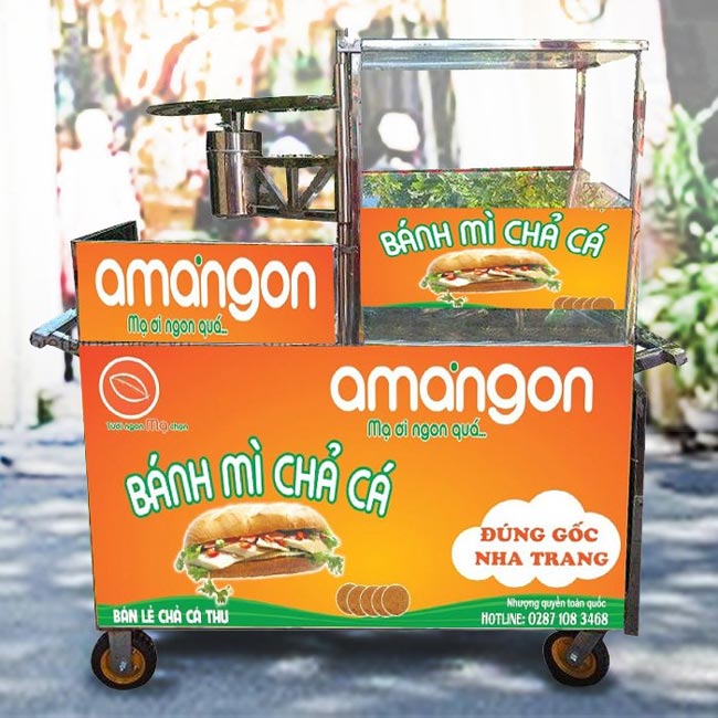 Xe Bánh Mì Chả Cá 1m