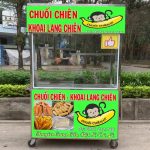 Xe bán chuối chiên