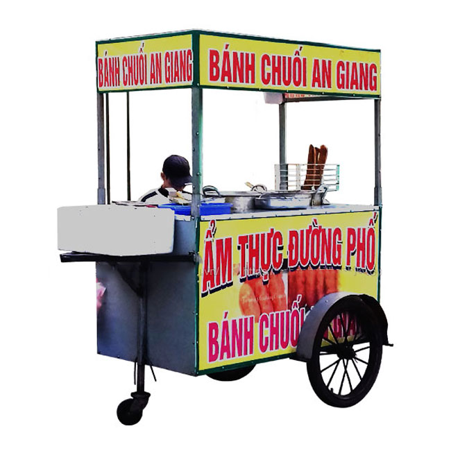 Xe bánh chuối chiên An Giang