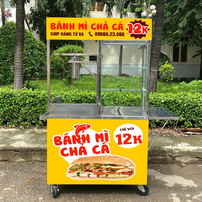 Xe Bánh Mì Chả Cá 1m