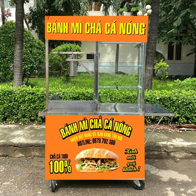 Xe Bánh Mì Chả Cá 1m