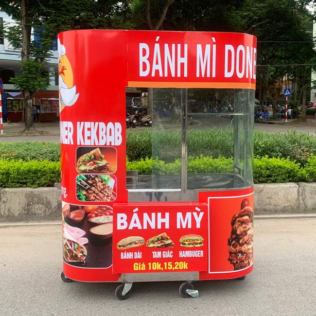 Xe bánh mì có mái che