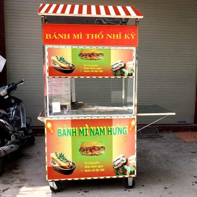 Xe bánh mì nhỏ gọn Quang Huy