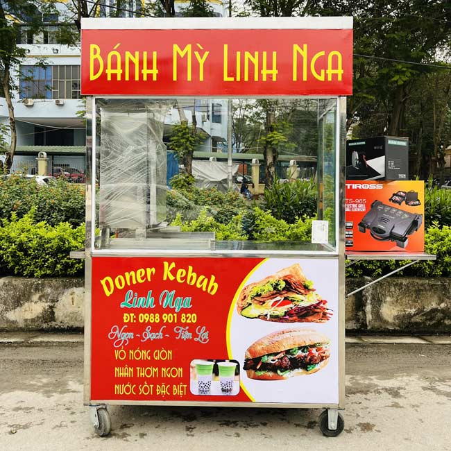 Xe bánh mì nhỏ gọn