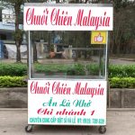 Xe bán chuối chiên