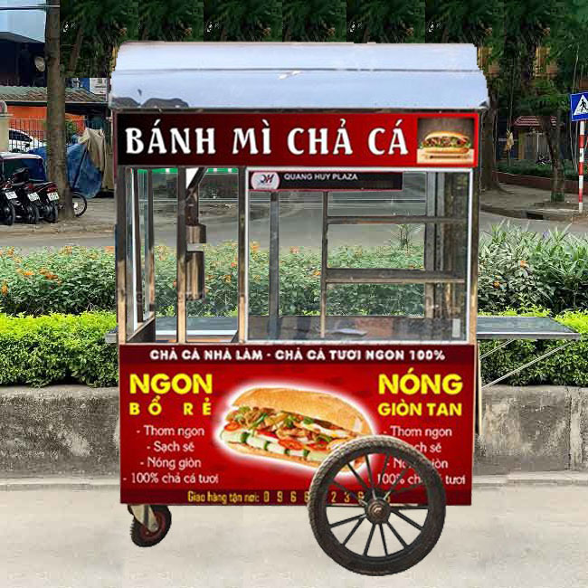 Xe bánh mì có mái che