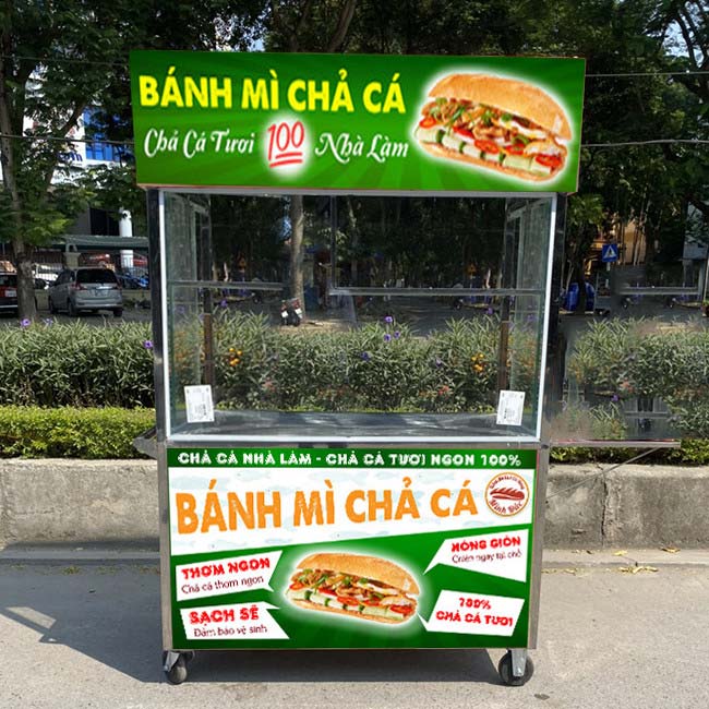 Tủ bán bánh mì mini