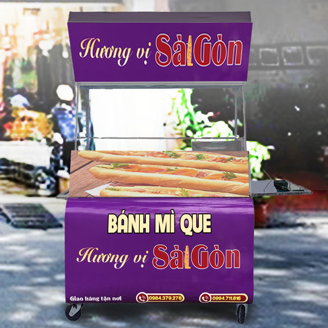 Tủ bán bánh mì mini