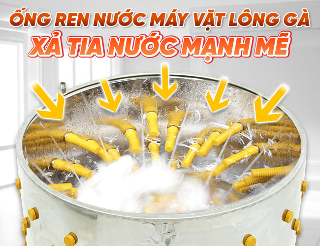 Ống ren dẫn nước máy vặt lông gà